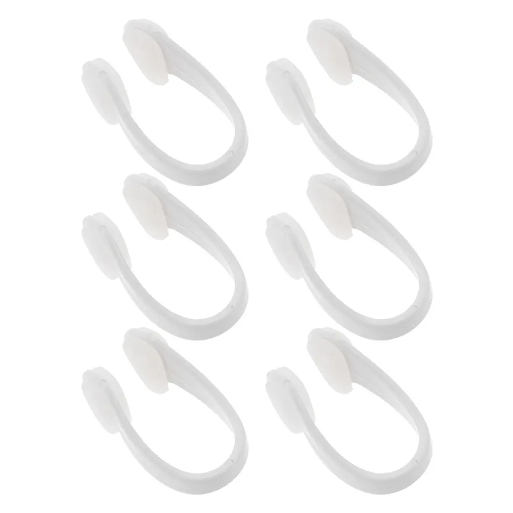 

6 штук: Прочные и удобные зажимы для носа от захлебывания для плавания, серфинга и водных видов спорта, портативный аксессуар-фиксатор для носа