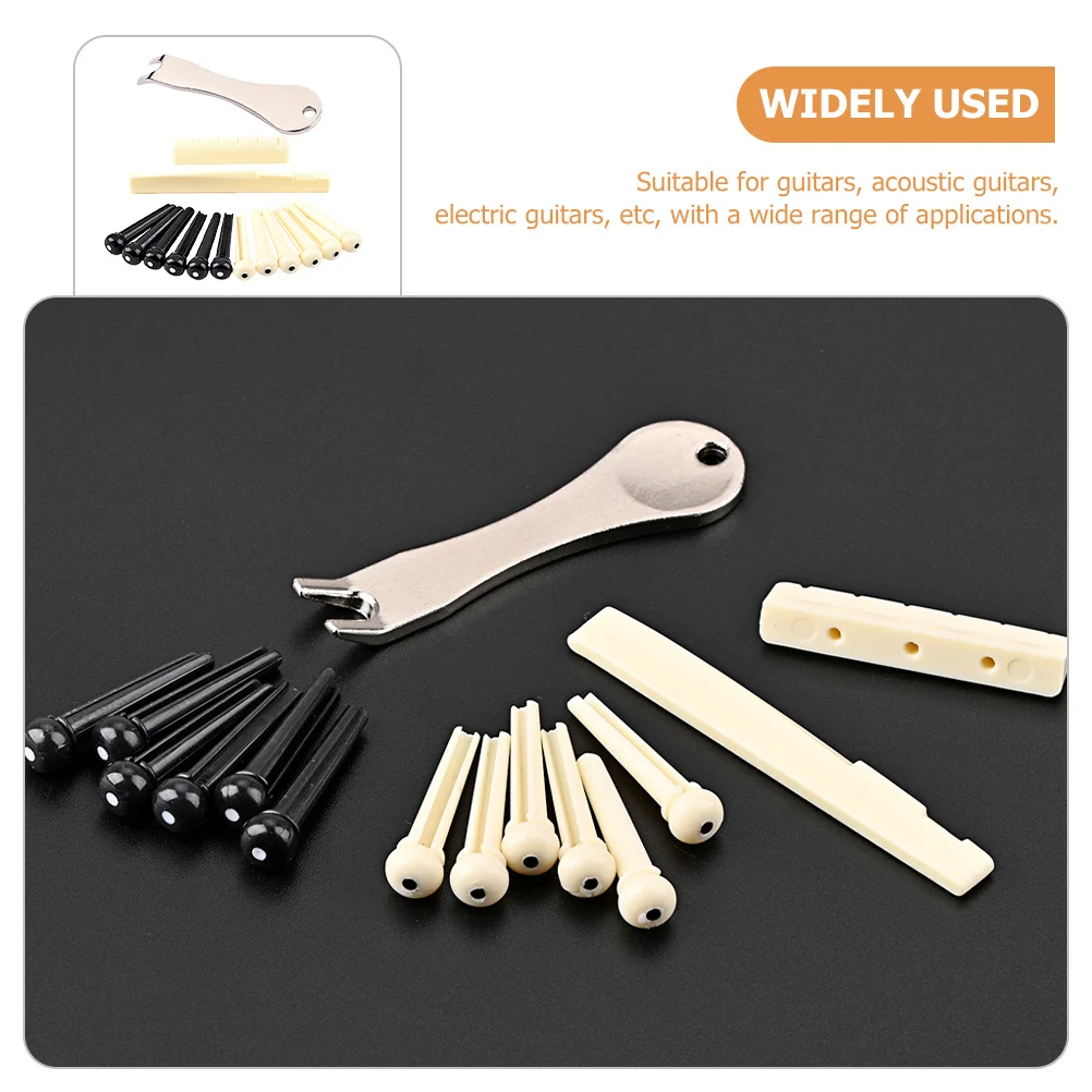 

1 set 1 Set Bridge Pins Pegs Durable Compact Design Easy Installation Guitar Repair Supplies Tuning Pins Guitar Accessories