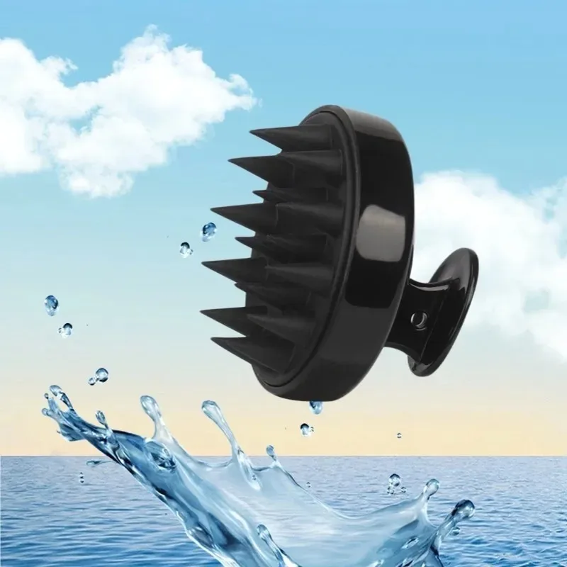 Силиконовая расческа для массажа кожи головы — мягкая щетка для мытья волос для роста, нежный массажер для кожи головы для ухода за волосами