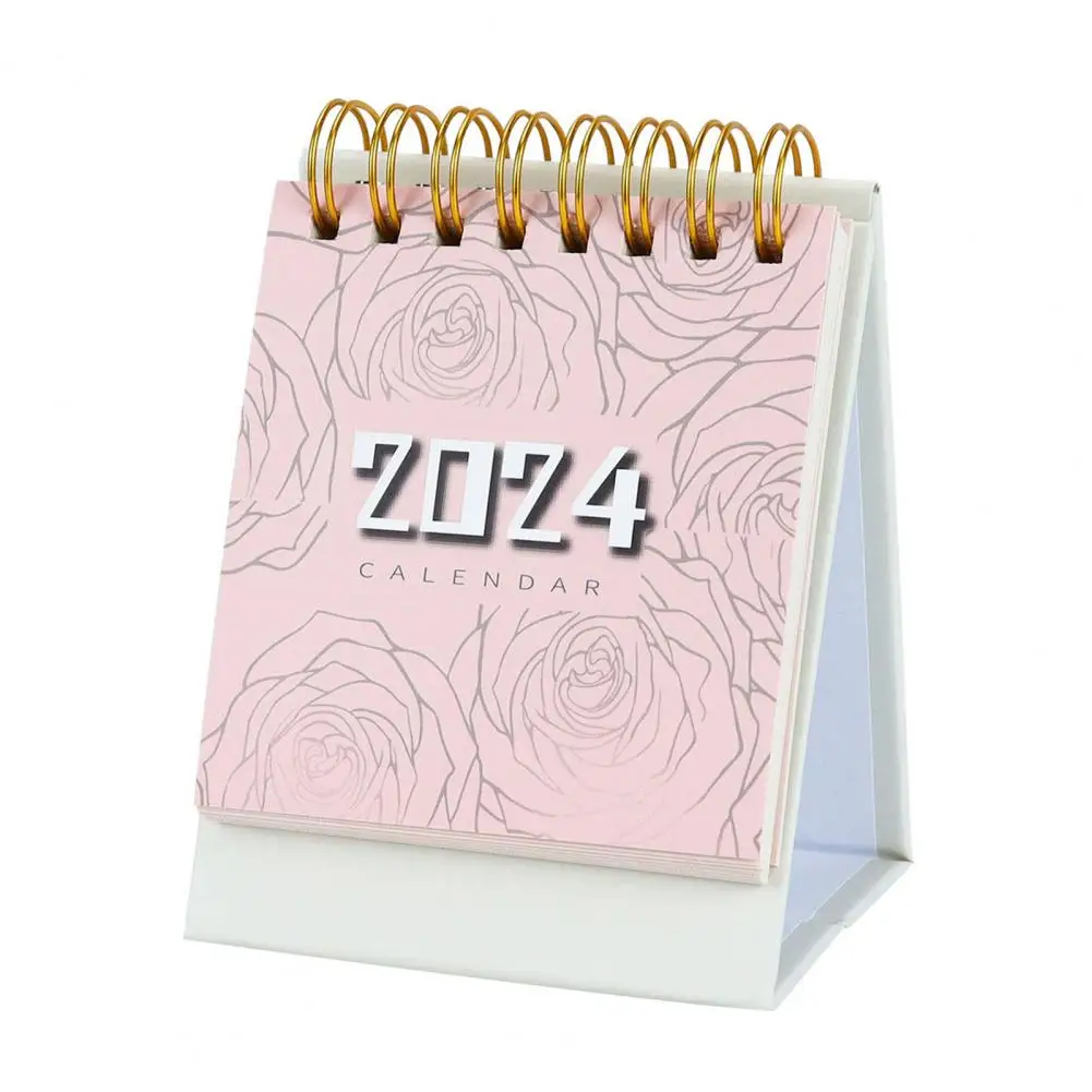 Note Calendar Mini Standing Desk Calendar Monthly Planner with Thick Paper Design for Desktop