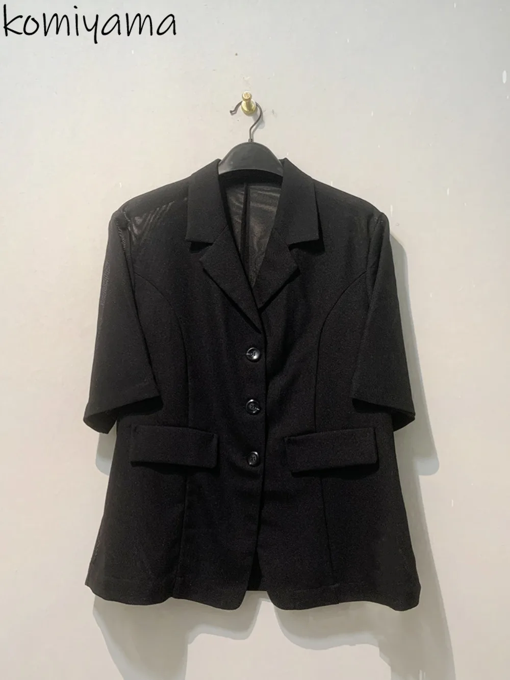 

New Literary Sunscreen Suit Collar Jacket Temperament Casual Elegant Loose Coat Japan Slim All-match Minority Moda Outwears