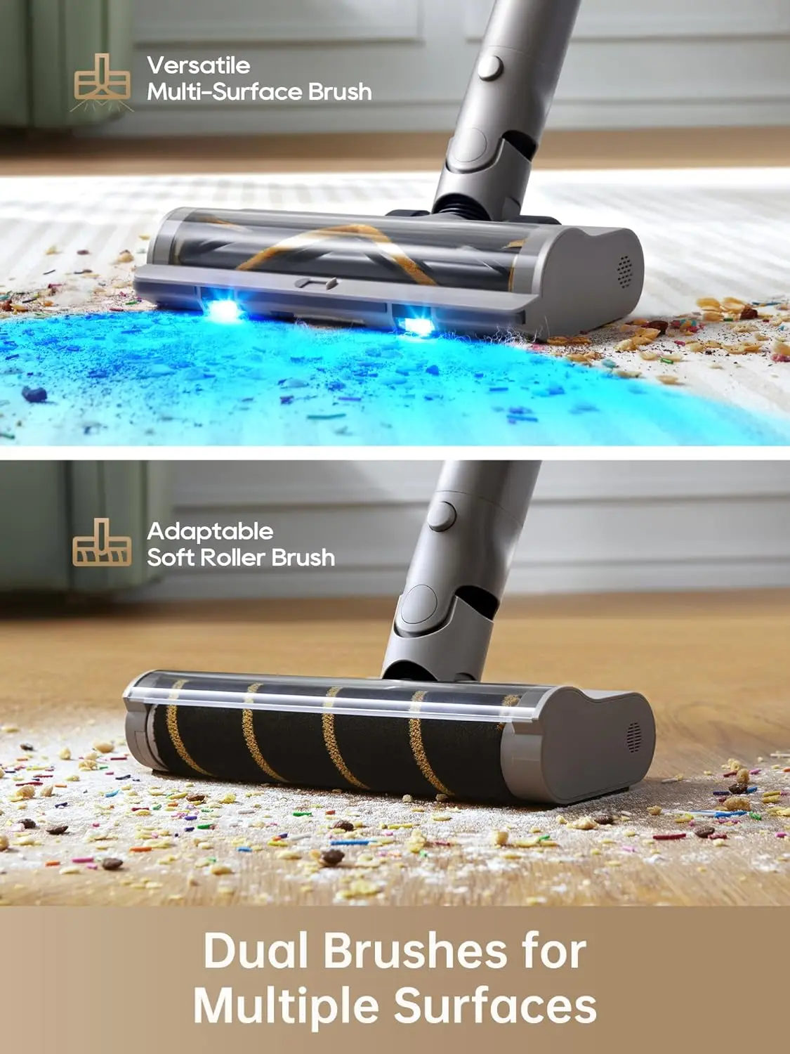 Dreame Z10 Station Cordless Vacuum Cleaner with 2.5L Auto Dust Base Smart Stick Powerful Floor Cleaning for Carpet & Pet Hair