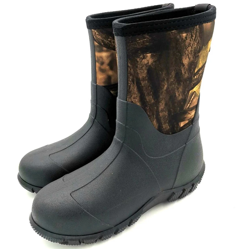 Waterproof Hunting Fishing Shoes, Rubber Sole Wading Fishing Boots, Reef Rock Fishing Rain Boots, Men Women Rainboots