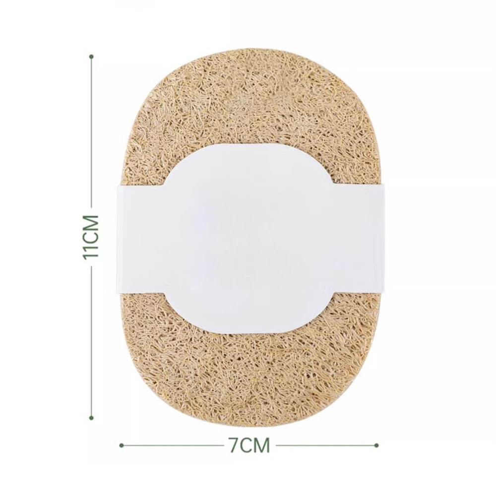 1Pc Microfiber Cleaning Cloth Natural Loofah Dishwashing Loofah Pulp Dishwashing Brush Loofah Pot Brush Dish Towel Scouring Pad