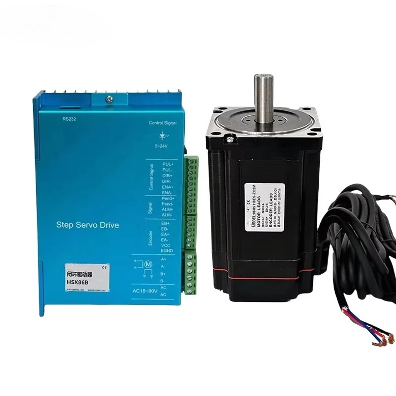 

Good Price Hybrid Stepper Motor Set 8.5nm Closed Loop NEMA 34 Stepper Motor With Driver