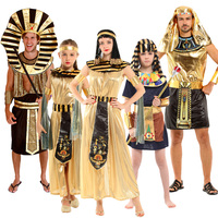 Festival performance costumes, adult and child Egyptian costumes, pharaoh costumes, Halloween party performances, costume costum