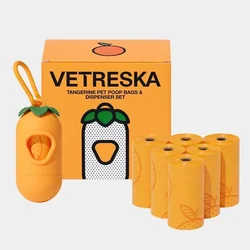 Thickened Garbage Bag Orange Styling Portable Degradable Outdoor Pet Supplies Accessories Kitchen Toilet Garbage Storage Bag