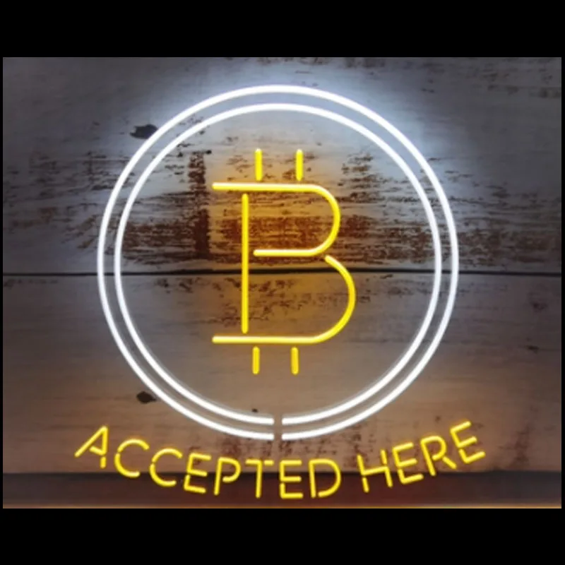 

Neon Sign Bitcoin Accepted Here Cryptocurrency Display Commercial Arcade Neon Room Business Neon Light Lamp Retro Vintage Pub