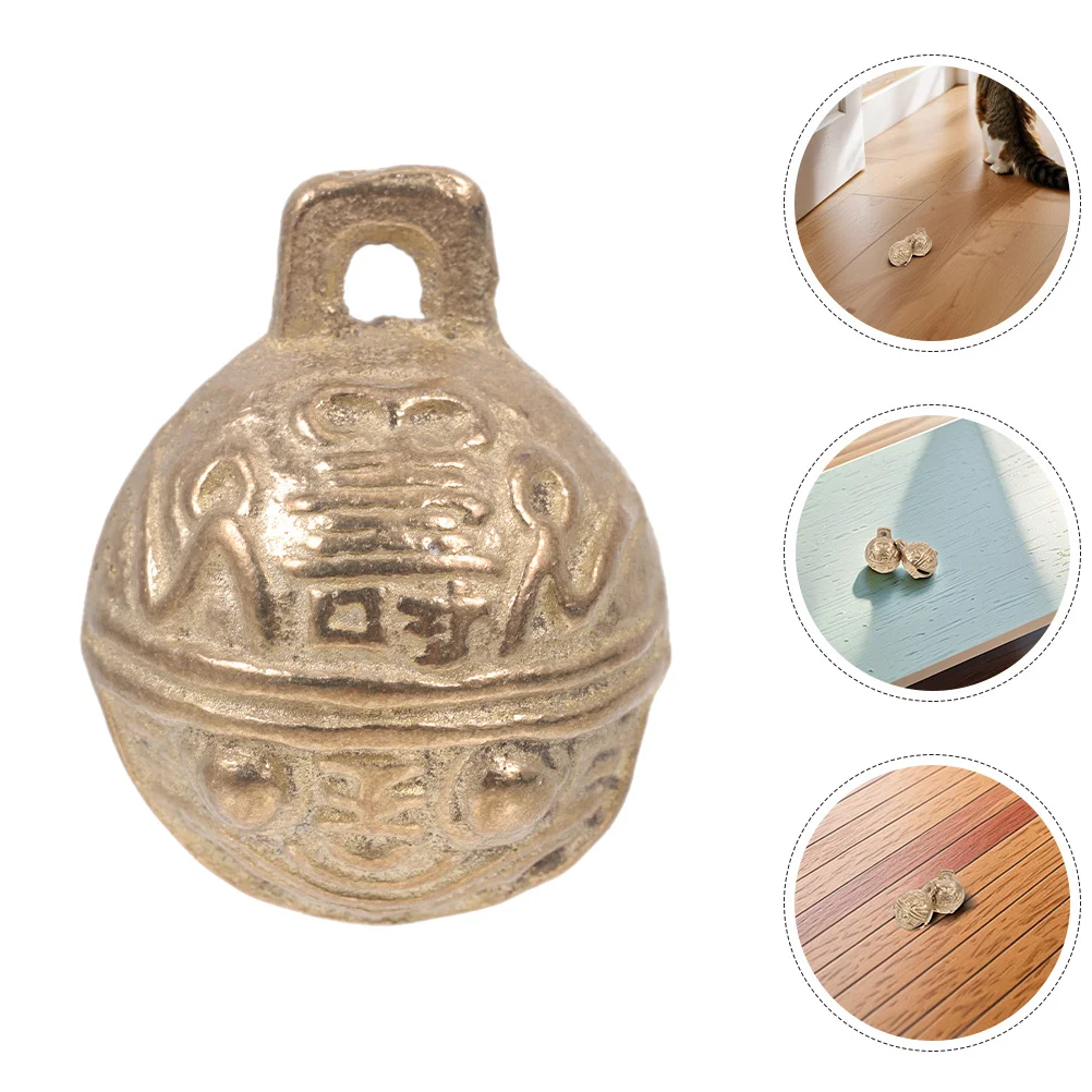 

3Pcs Vintage Copper Bells Pet Dog Collar Accessories Small Decorative Portable Mini Charm Pendant