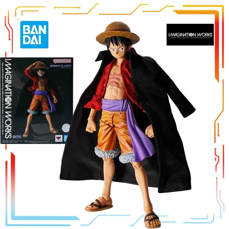 バンダイ IMAGINATION WORKS 1/9 完成品可動海賊王マンチ D. ルフィアニメアクションモデルおもちゃモデルギフト男の子のため