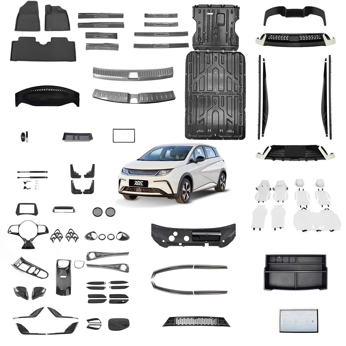 

For Byd Dolphin Factory Wholesale Auto Body Kit Style Protect Carbon Fiber Decoration