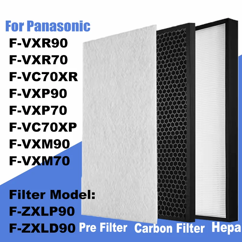 for Panasonic Air Purifier F-VXR90 F-VXR70 F-VC70XR F-VXP90 F-VXP70 F-VC70XP F-VXM90 F-VXM70 HEPA Deodorizing Filter F-ZXLP90