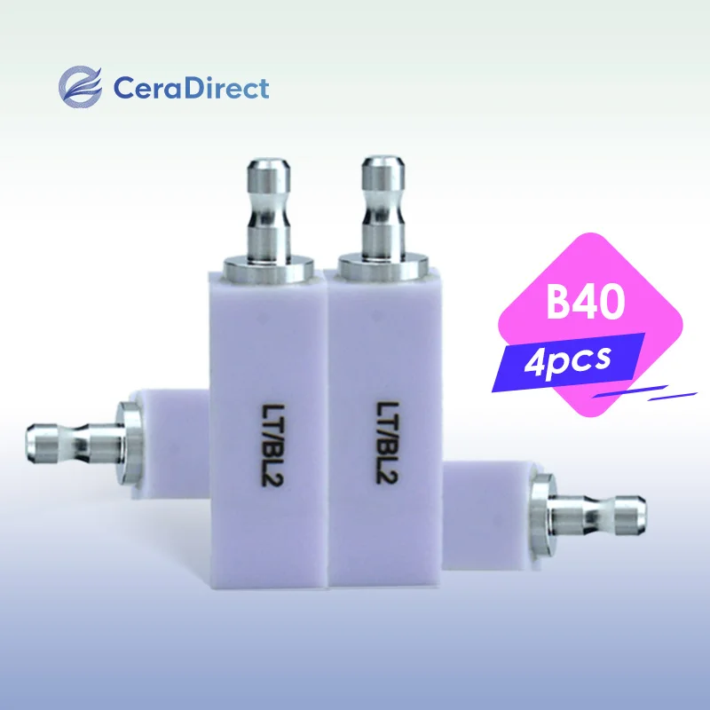 Стеклянные керамические блоки из 4 предметов E-max CAD, шпонная корона с высокой прозрачностью B40 HT/LT для стоматологической лаборатории CAD/CAM Стеклянные керамические блоки из 4 предметов E-max CAD, шпонная корона с высокой прозрачностью B40 HT/LT для стоматологической лаборатории CAD/CAM