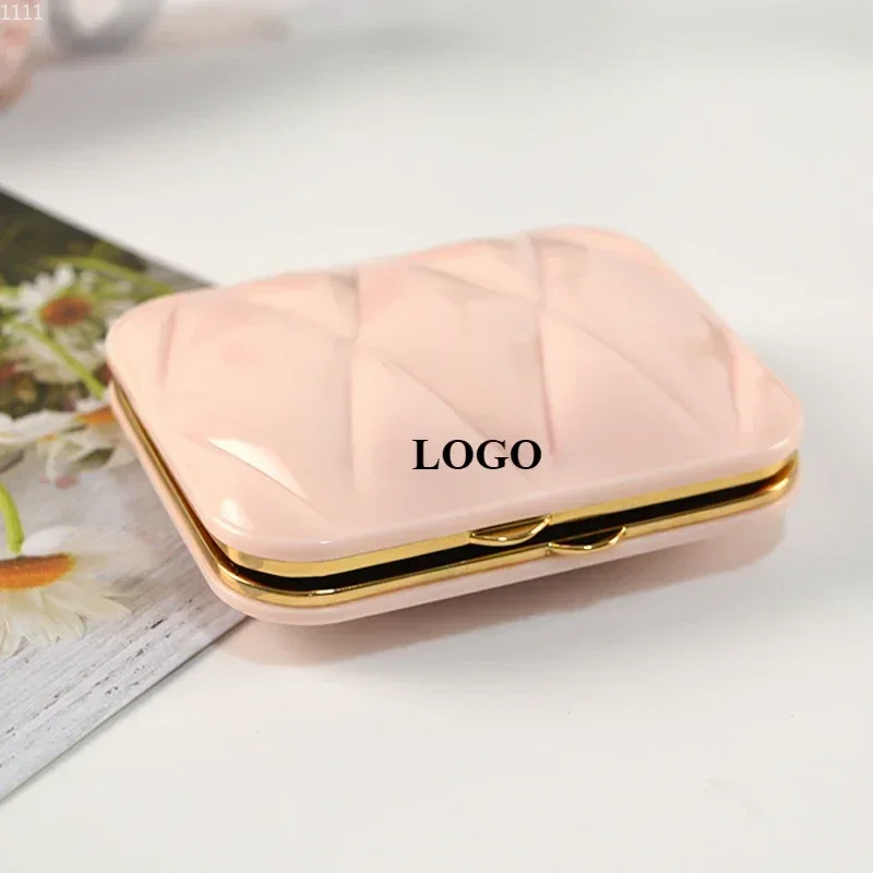 Luxury 2-Face Makeup Mirror Square Portable Cute Girl\'S Gift Hand Mini Compact Mirror Pocket Double-Sided Makeup Mirror