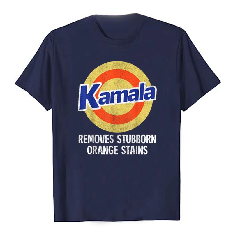 Kamala Removes Stubborn Orange Stains,Kamala Harris 2024 T-Shirt Democratic Party Clothes Short Sleeve Campaign Tee Novelty Gift