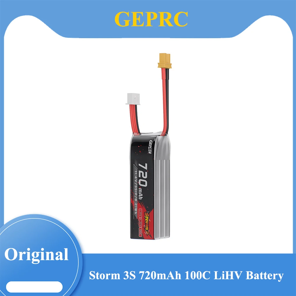

GEPRC NEW Storm 3S 720mAh 100C LiHV Battery for FPV Quadcopter Accessories