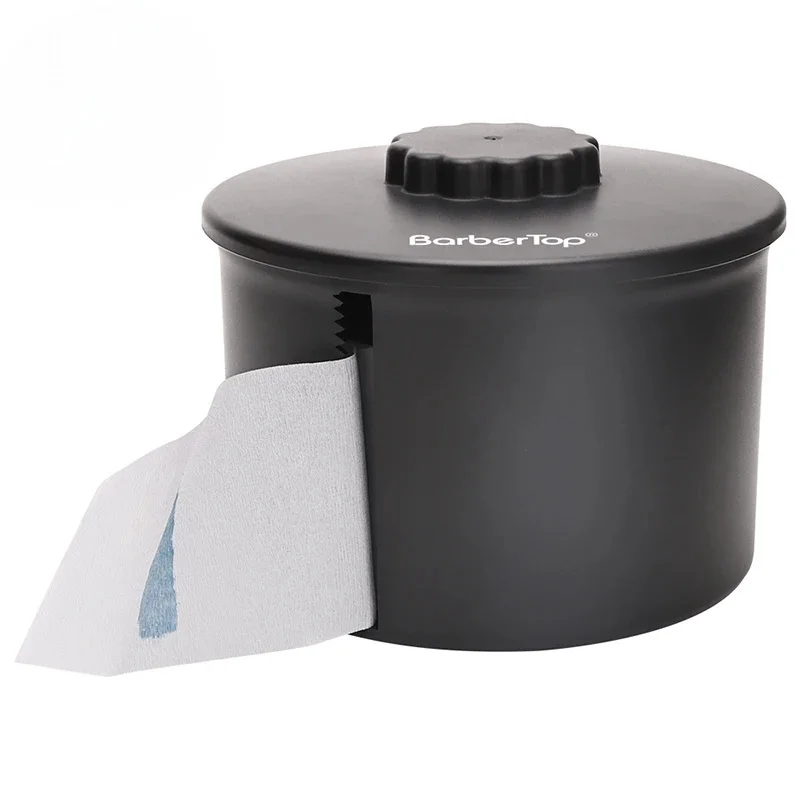 Salon Hair Neck Strip Paper Box Roll Holder Disposable Tissue Collar Tape Case Professional Styling Barbertop Tools Accessories