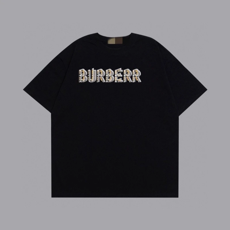 

Summer New Cotton Retro Letter Printed Light Luxury Loose Men's and Women's Versatile Half Sleeve Short Sleeve T-shirt