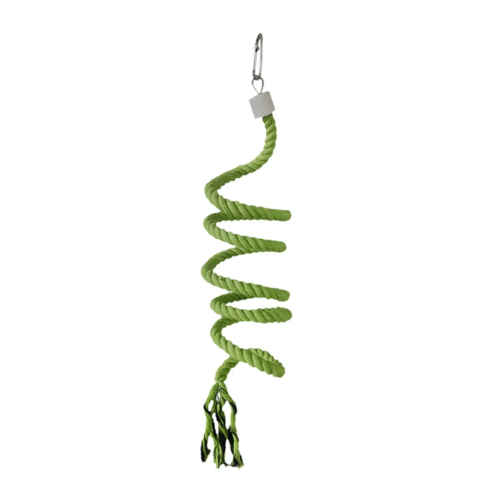 Bird Rope Perch Parrot Spiral Perch Colorful Birdcage Accessories Multifunction Pet Supplies Bird Toy Cotton for Small Birds