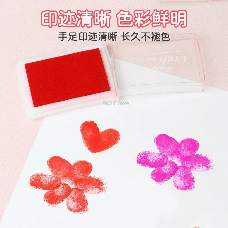 15 Colors Inkpad Handmade DIY Craft Oil Based Ink Pad for Fabric Wood Paper Scrapbooking Ink pad Finger Painting