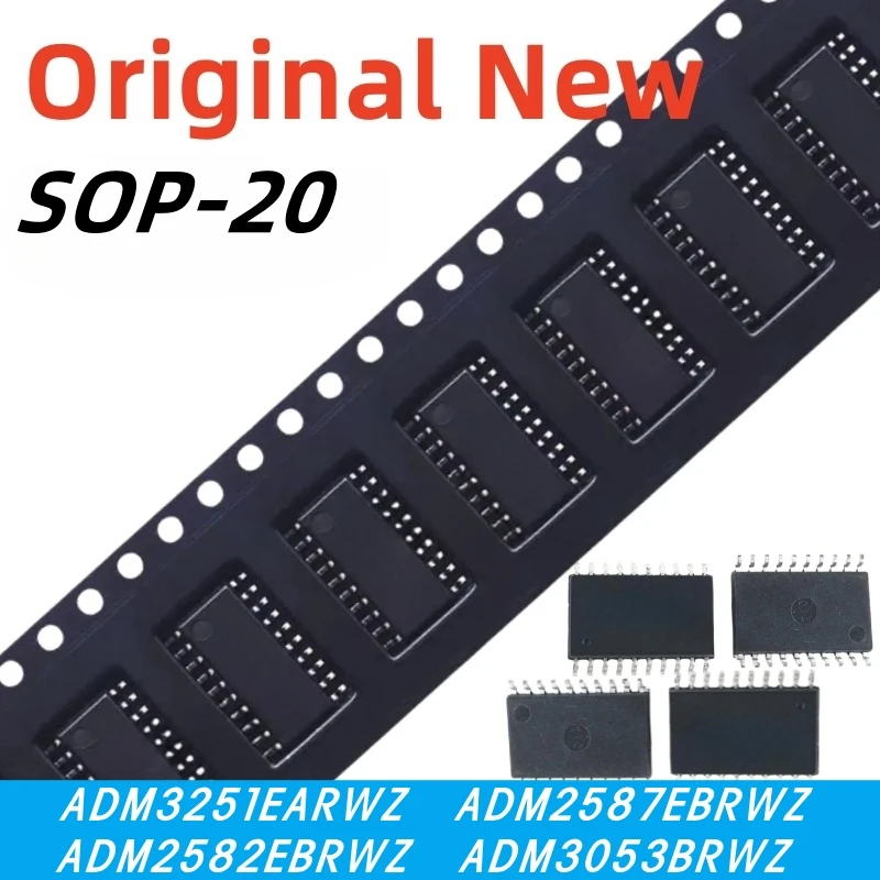 1pcs 100% New ADM3251EARWZ ADM2587EBRWZ ADM2582EBRWZ ADM3053BRWZ ADM3251E ADM2587E ADM2582E ADM3053 sop-20 Chipset