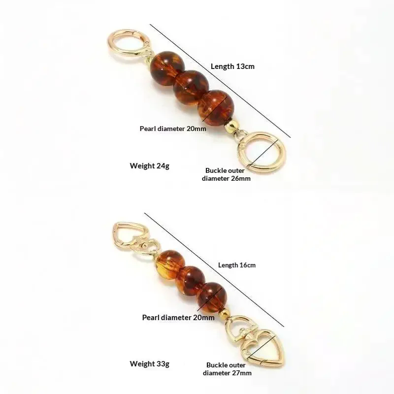 Shiny Polished Bag Decorative Extension Chain Fashion Pendant Chain for Handbag Purse Transformation DIY Use