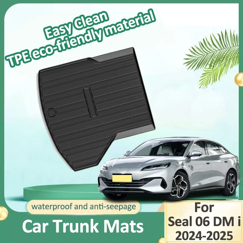 

Auto Rear Trunk Mat For BYD Seal 06 DM i DM-i 2024-2025 Cargo Liner Storage Mats Back Water Proof Dust-proof Car Mat Accessories