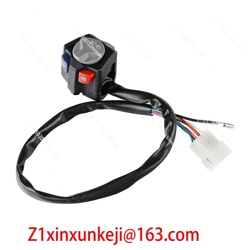 Motorcycle Dirt Bike Handlebar Switch Ignition Kill Headlight Hi-Lo Beam Blue Red Button For XC-W EXC-F