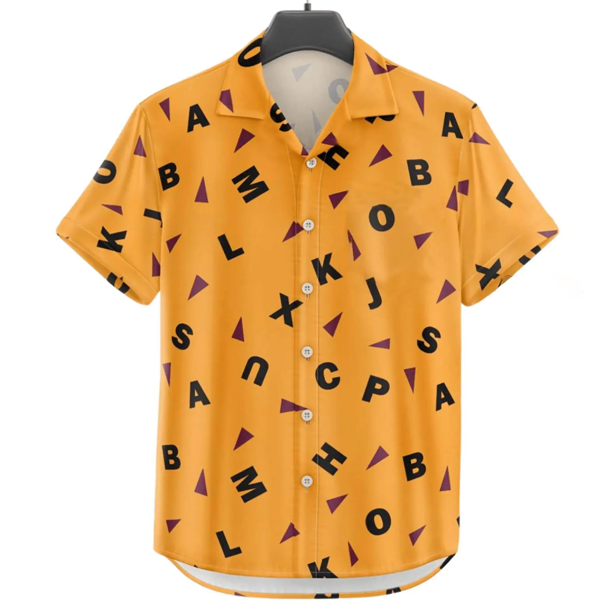 

Новая мужская рубашка с 3d маленьким узором и полным принтом, рубашка с коротким рукавом, пляжная повседневная гавайская рубашка для мужчин, свободная мужская одежда большого размера