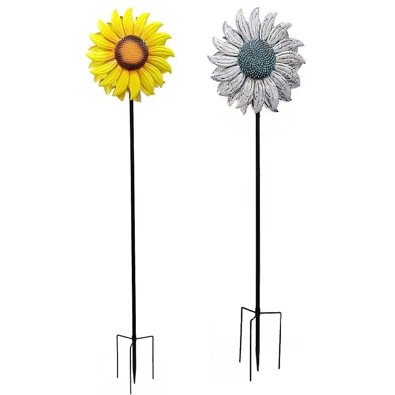 

Texture sense creative windmill kindergarten seaside set decoration simulation green plant sunflower wrought iron ornament