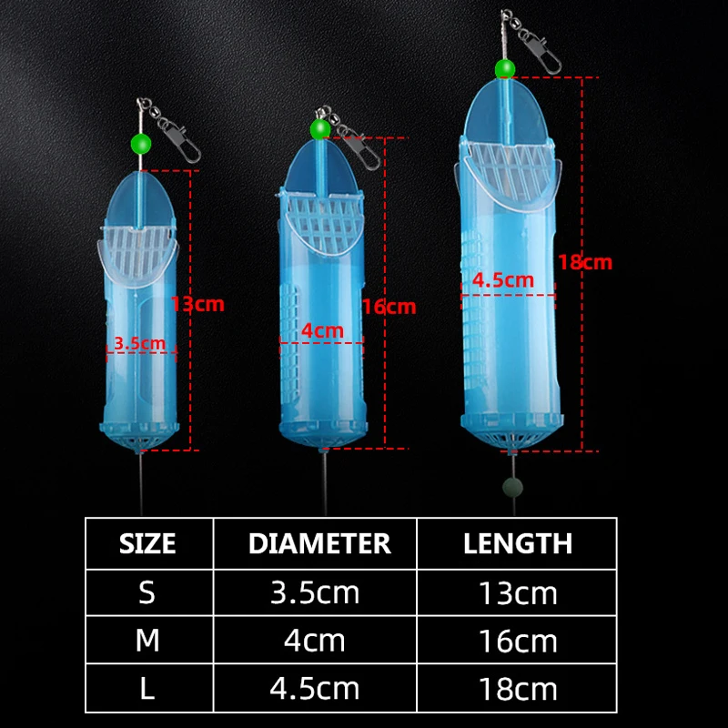 قابلة لإعادة الاستخدام البلاستيك الصيد الطعم قفص مضيئة الصيد المغذية حامل الطعم فخ سلة جذب الأسماك الروبيان معالجة أداة إغراء أقفاص