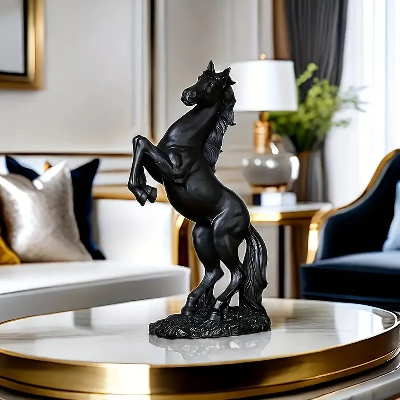 Elegant Resin Horse Statue -Multi-Functional Decoration Of Living Room, Bedroom, Office And Bar Cabinets The Perfect Gift