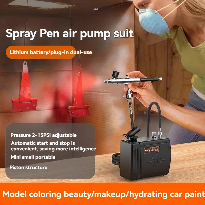 2025 Mini Air Pump Spray Gun Up To Model Coloring, Tattoo, Nail Art, Turtle Pump, Paint Repair, Acrylic Spray Paint Pen