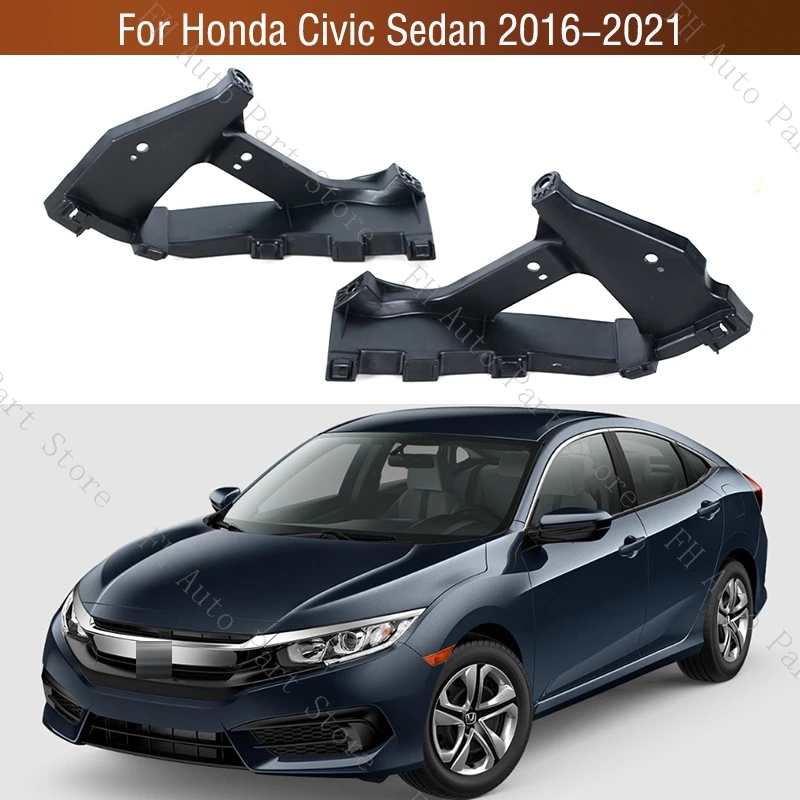 Front Bumper Head Lamp Light Holder Bracket Support For Honda Civic Sedan 2016 2017 2018-2021 71140-TBA-A00 71190-TBA-A00