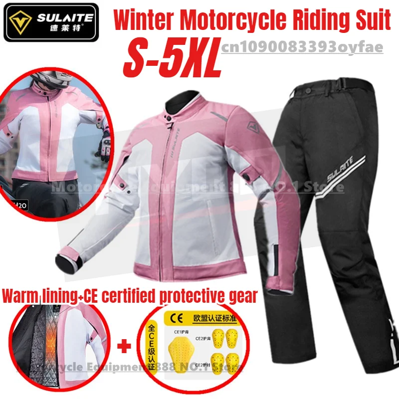

SULAITE Winter Motorcycle Riding Suit Anti Fall Road Racing Rally Suit for Men and Women Motorcycle Equipment CE Certification