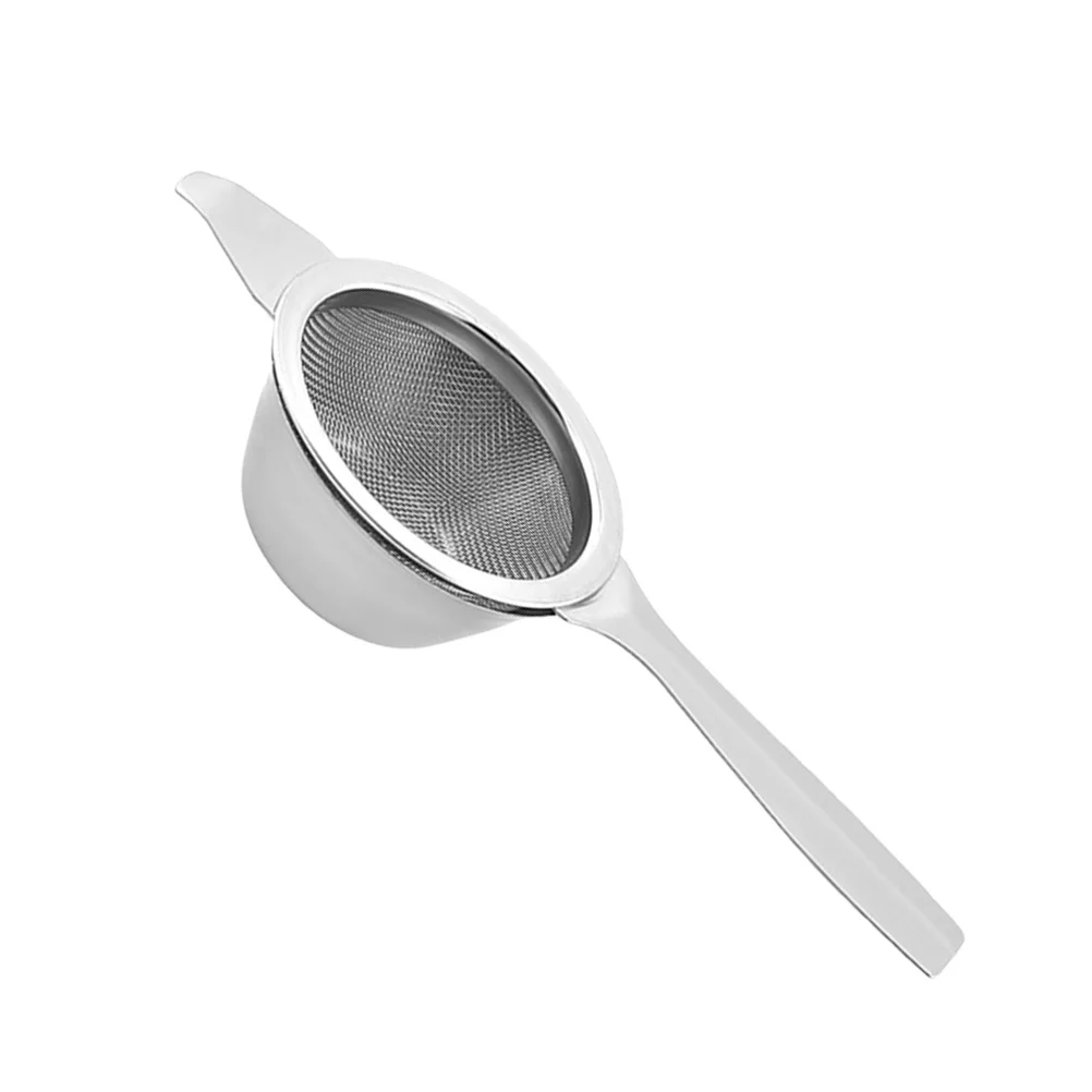 

Stainless Steel Tea Infuser Long Handle Fine Mesh Sieve Strainer Home Kitchen Practical Easy Clean Reusable Household