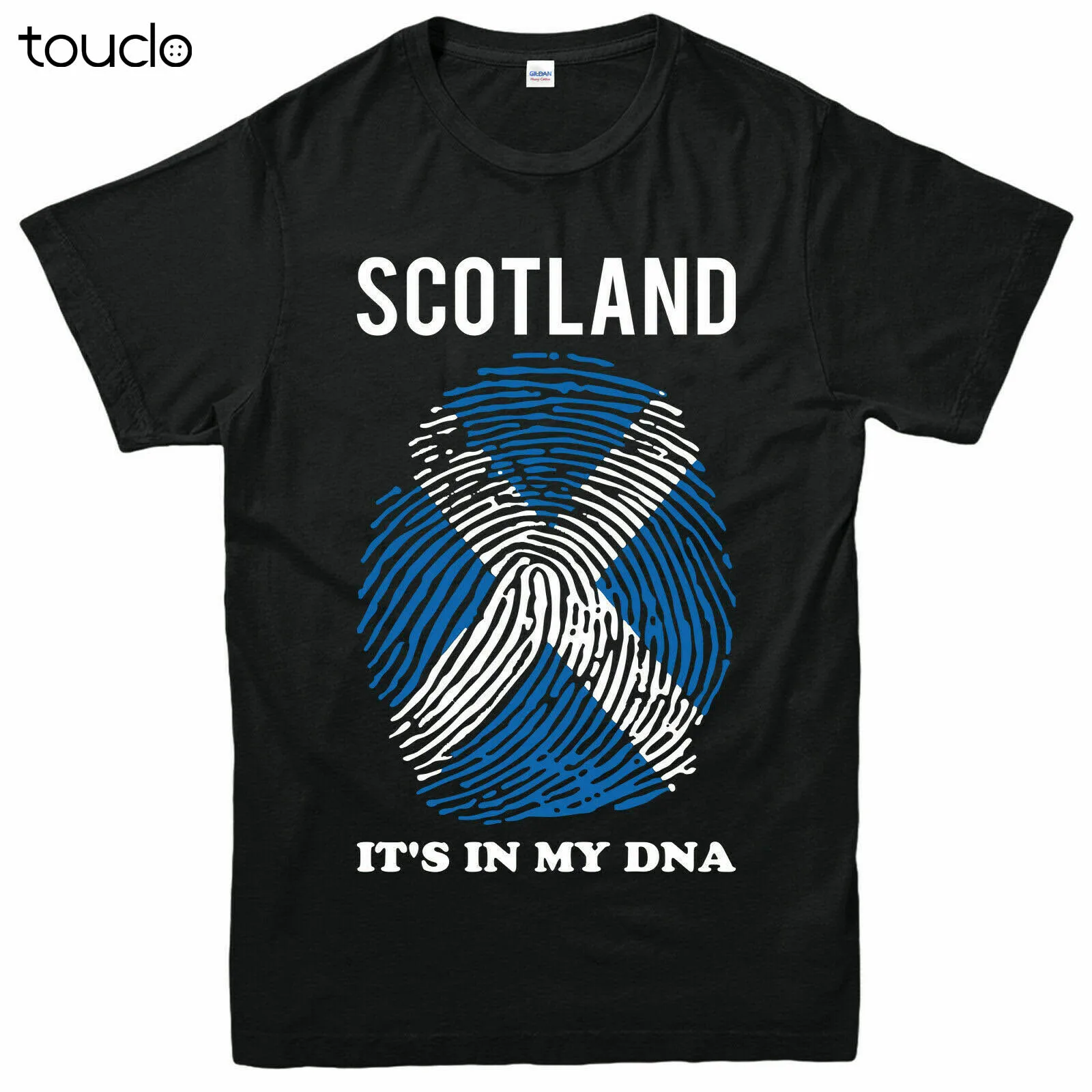 New Scotland T-Shirt Flag Fingerprint It'S In My Dna Adult & Kids Tee Top Unisex S-5Xl Xs-5Xl Custom Gift Creative Funny Tee