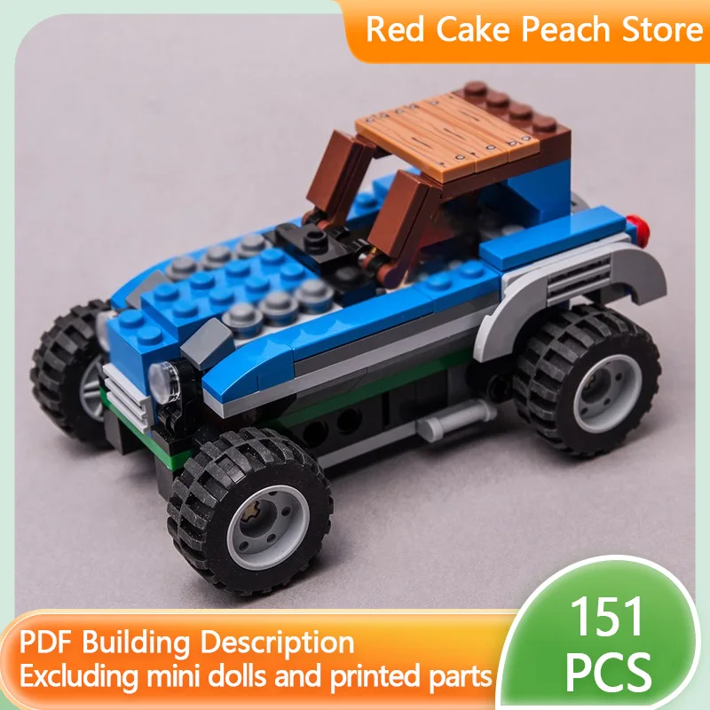 

City Car Model MOC Building Bricks Agriculture Turbo Tractor Modular Technology Children Holiday Gifts Assemble Toys Suit