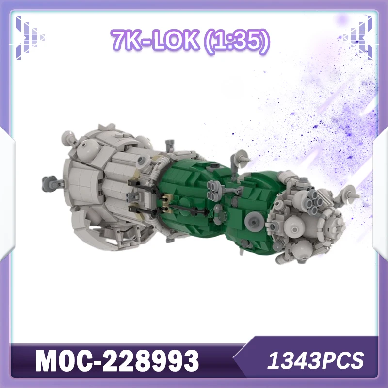 

1343PCS MOC-228993 Technology Aerospace Series 7K-LOK (1:35) Building Block Model Brick Set Creative KIDS TOY Gifts Collectibles