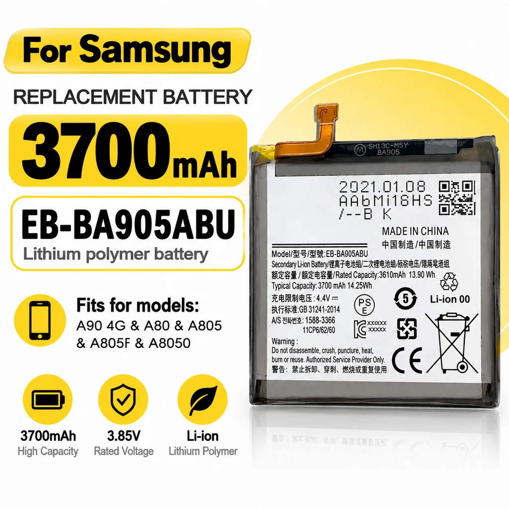 EB-BA905ABU Mobile Phone Battery For Samsung Galaxy A90 / A80 / A805F Built-in Replacement Battery For Phone Repair Part