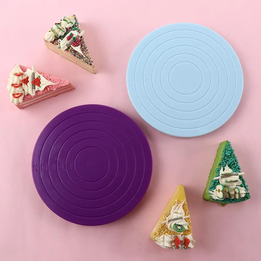 

Round DIY 360 Degree Revolving Convenient Rotating Rotary Table Cookie Decorating Turntable Cake Swivel Stand Baking Tools