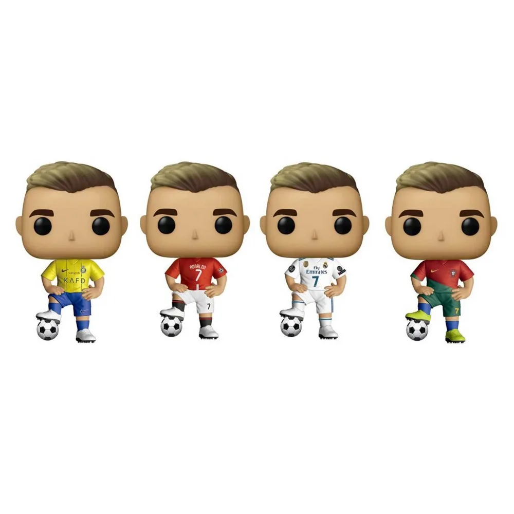 3-3.5 Inch Football Star Cristiano Ronaldo 4 Pcs PVC Doll Figurines Figurines Cristiano Ronaldo