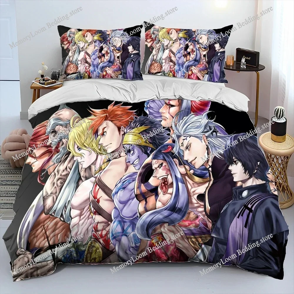 

Record of Ragnarok Premium Luxury Bedding Set Japan Cartoon Soft Duvet Cover Plush Comforter Bedspread Twin/Single Size Printed