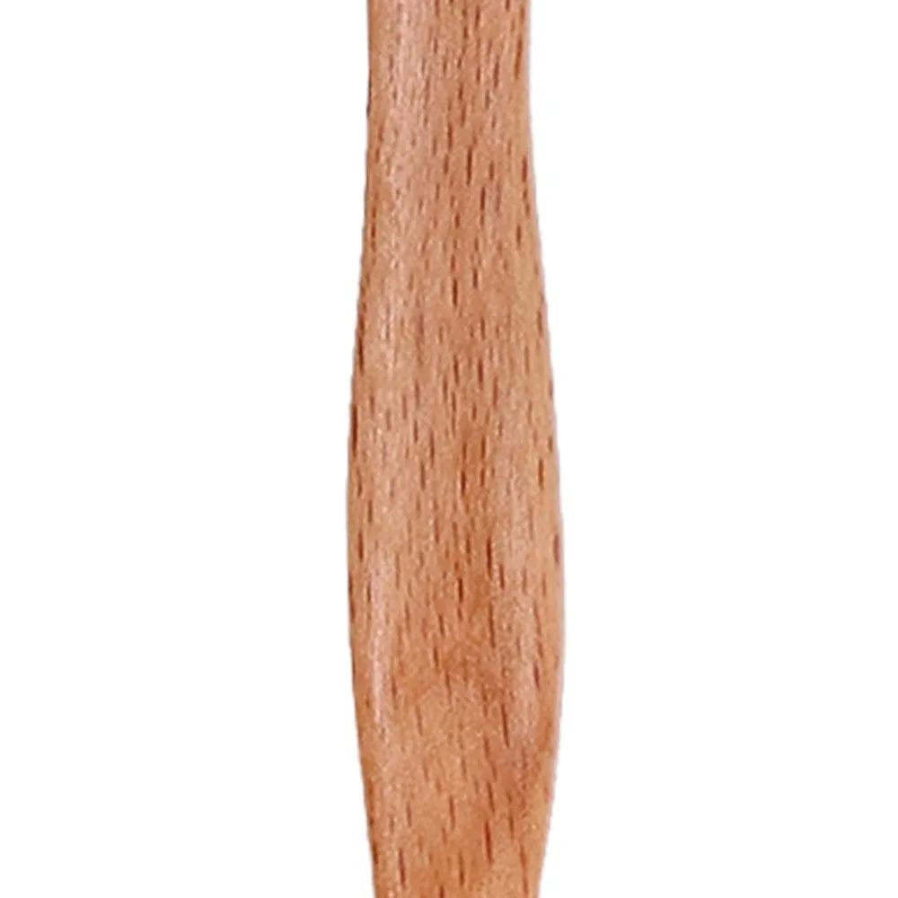 2Pcs Wooden Coffee Spoon Smooth Lightweight Integrated Fork Spoon with Texture Ergonomic Grip Salad Fork Outdoor Dining