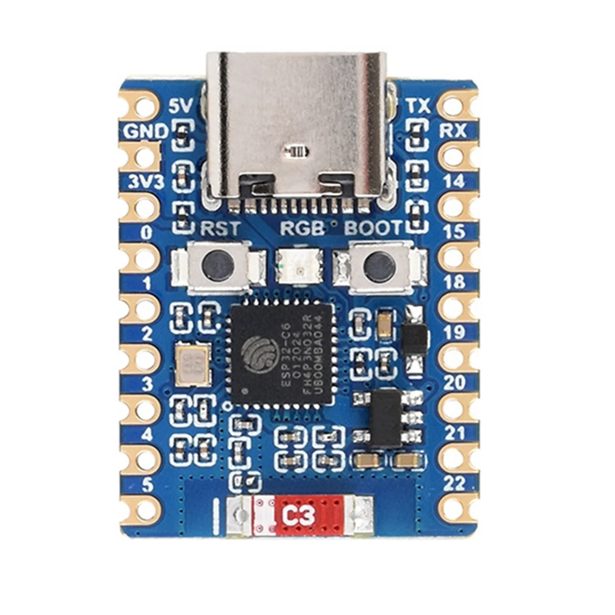 ESP32 C6 Zero Development Board WiFi 6 ESP32 Mini Module Dual Processor Supports 2.4GHz WiFi Bluetooth LE Module