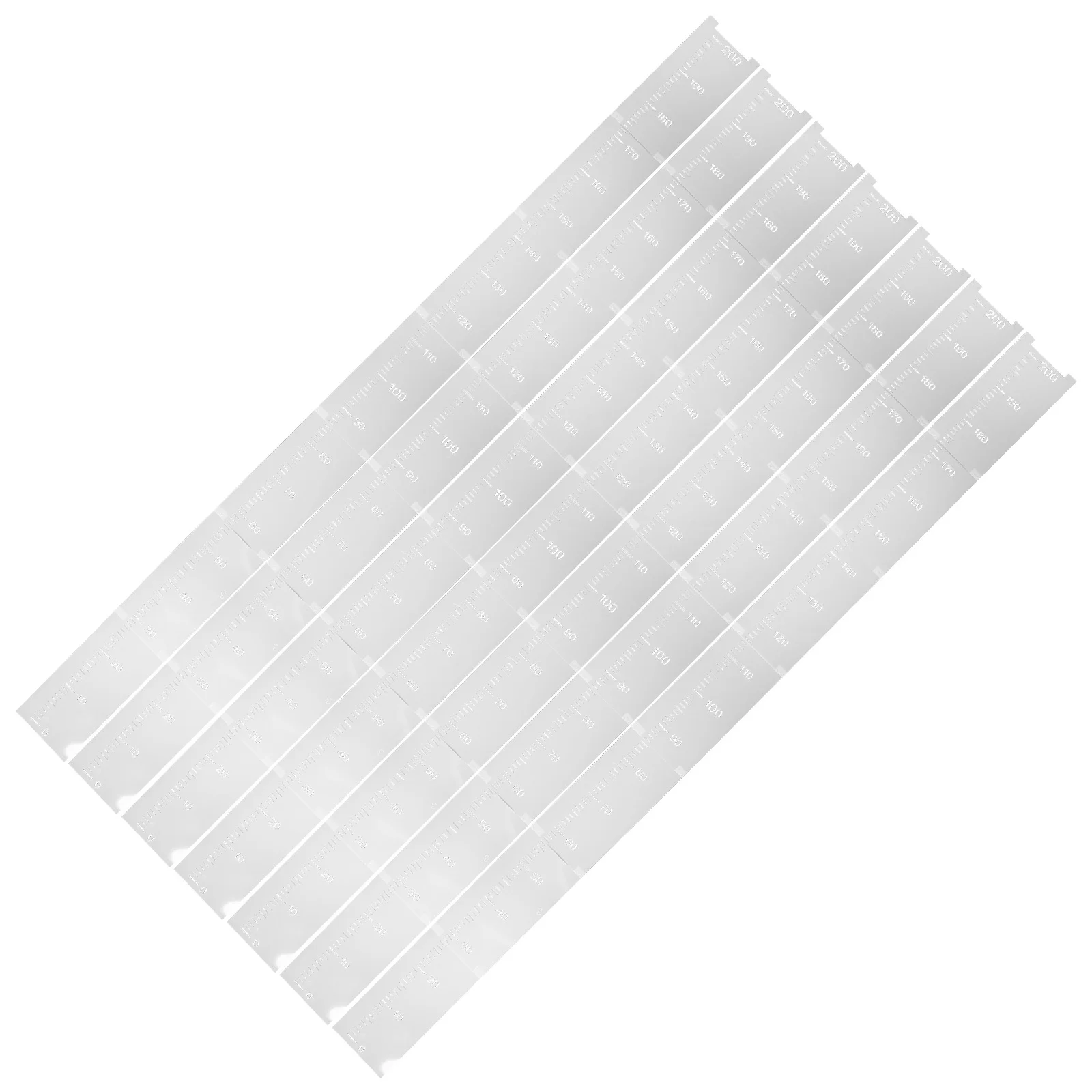 

7Pcs Growth Chart Stencil Height Measuring Template Hollow Scale Ruler Reusable Growth Tracking Wall