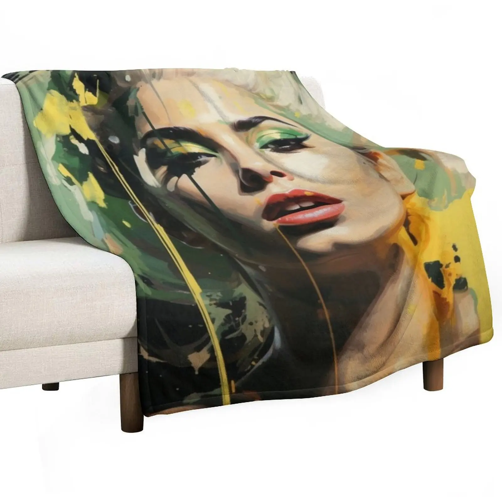 Одеяло с рисунком Леди Гаги, забавный подарок, теплые зимние одеяла, большие детские одеяла для кровати