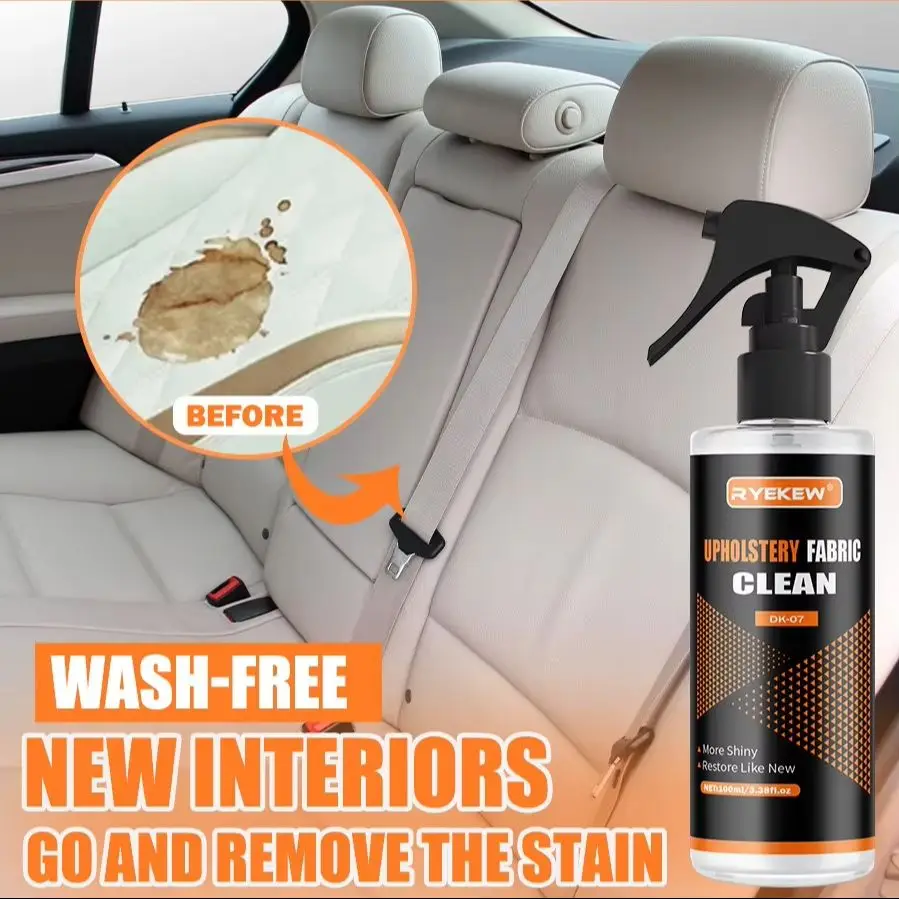Car Interior Cleaner Fabric Cleaner for Roof Liner Velvet Cloth Fabric Seat Stain Remover