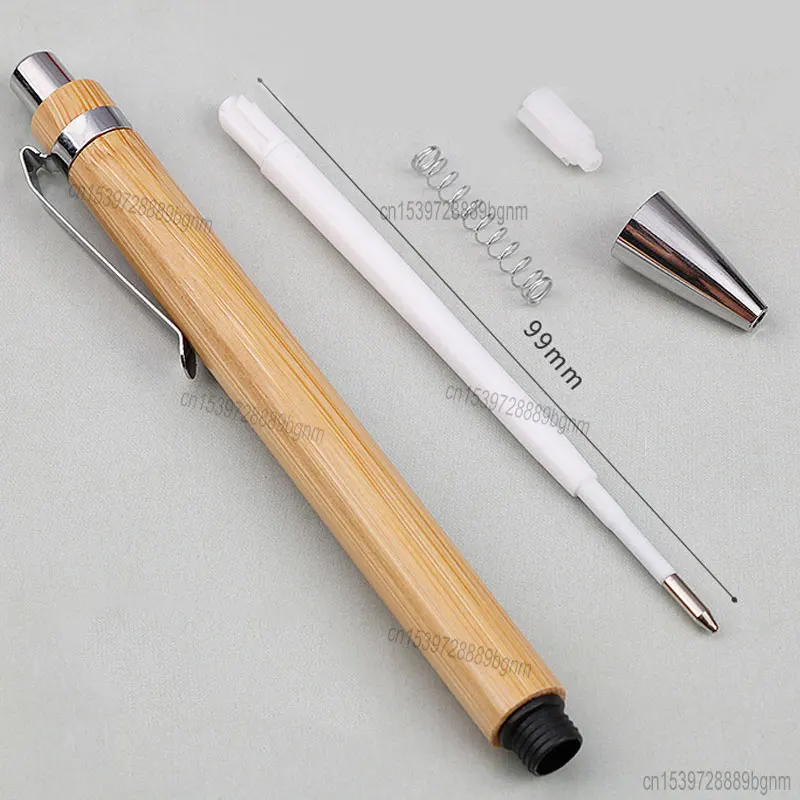 3/5/10/20/30/50Pcs Set Bamboo Wood Ballpoint Pen 1.0mm Tip Blue Black Ink Business Signature Ball Pen Office Writing Stationery