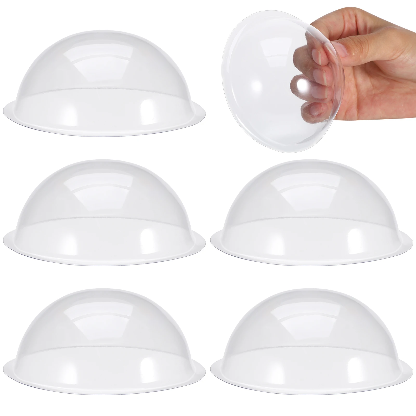 20 Pcs Semicircular Micro Landscape Cover Clear Dome Cloche Display Case Candy Semicircle